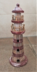 Deko-Leuchtturm Redline 33 cm x Ø: 11,5 cm